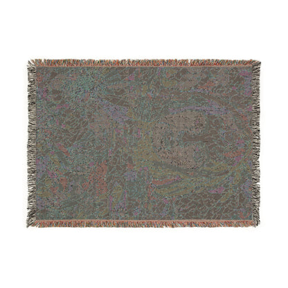 Abstract Paisley Woven Blanket — Bohemian Decorative Throw