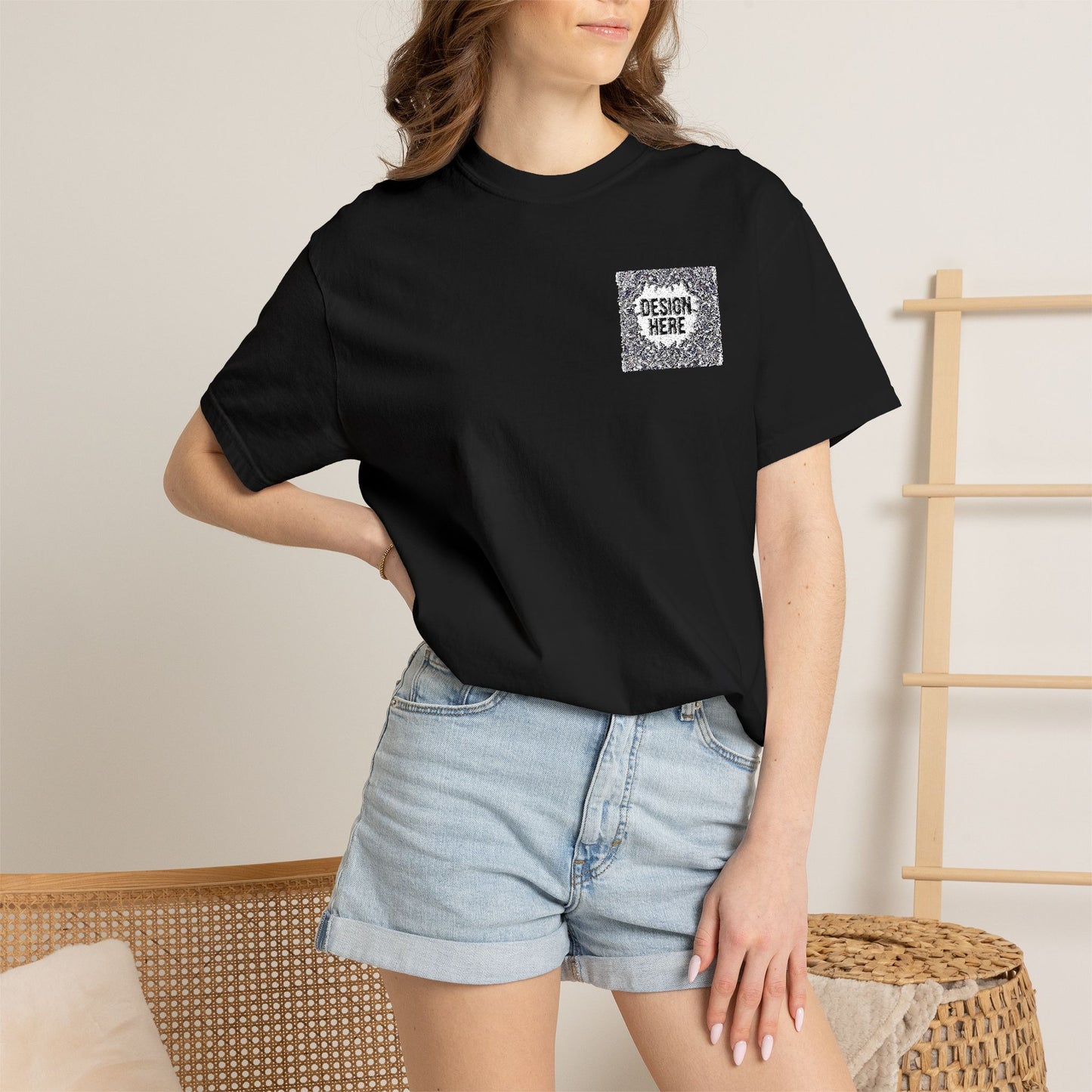 Custom Embroidered T-Shirt – Upload Your Design (3 Colors Max)