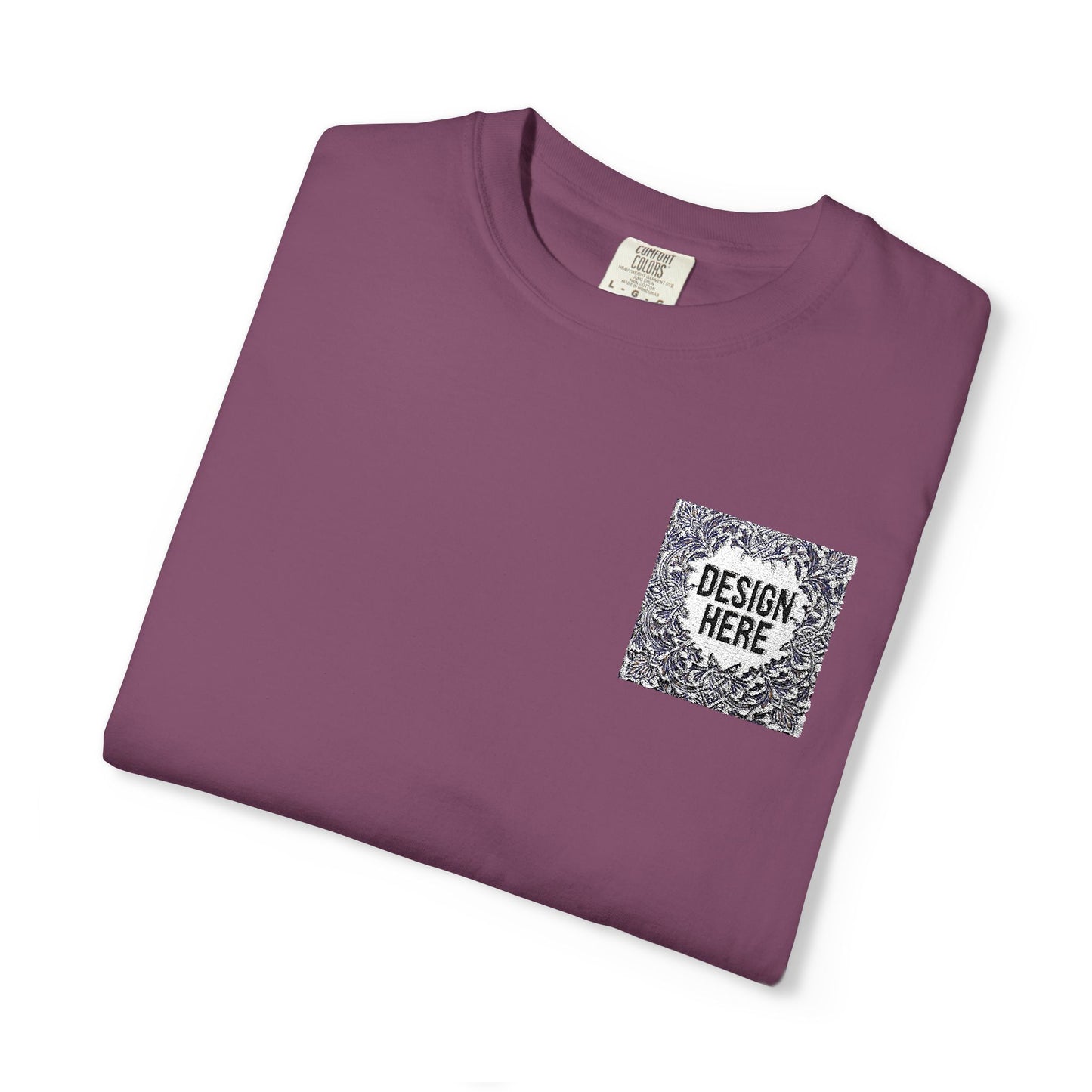 Custom Embroidered T-Shirt – Upload Your Design (3 Colors Max)