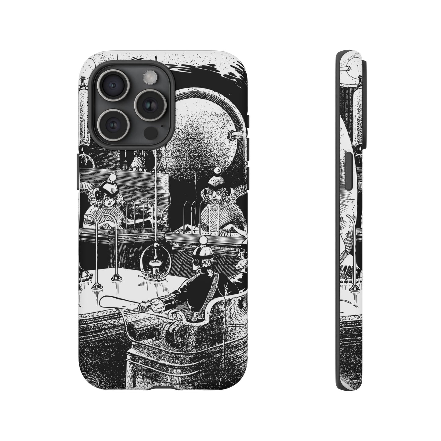 Phone Case — Vintage Steampunk Laboratory Illustration Tough Cases
