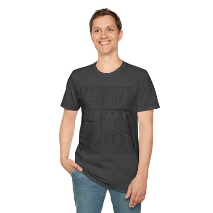 Ancient Greek Comic Panel T-Shirt — Classical Myth Sketch Art