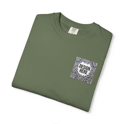 Custom Embroidered T-Shirt – Upload Your Design (3 Colors Max)