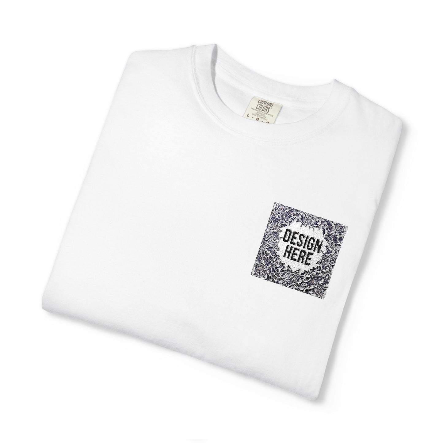 Custom Embroidered T-Shirt – Upload Your Design (3 Colors Max)