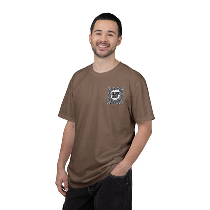 Custom Embroidered T-Shirt – Upload Your Design (3 Colors Max)