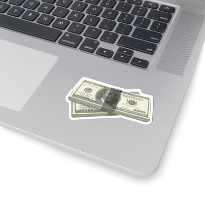 Money Stack Sticker — Realistic 100 Bill Kiss-Cut Decal