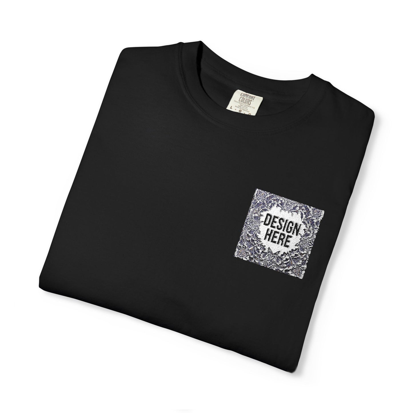 Custom Embroidered T-Shirt – Upload Your Design (3 Colors Max)