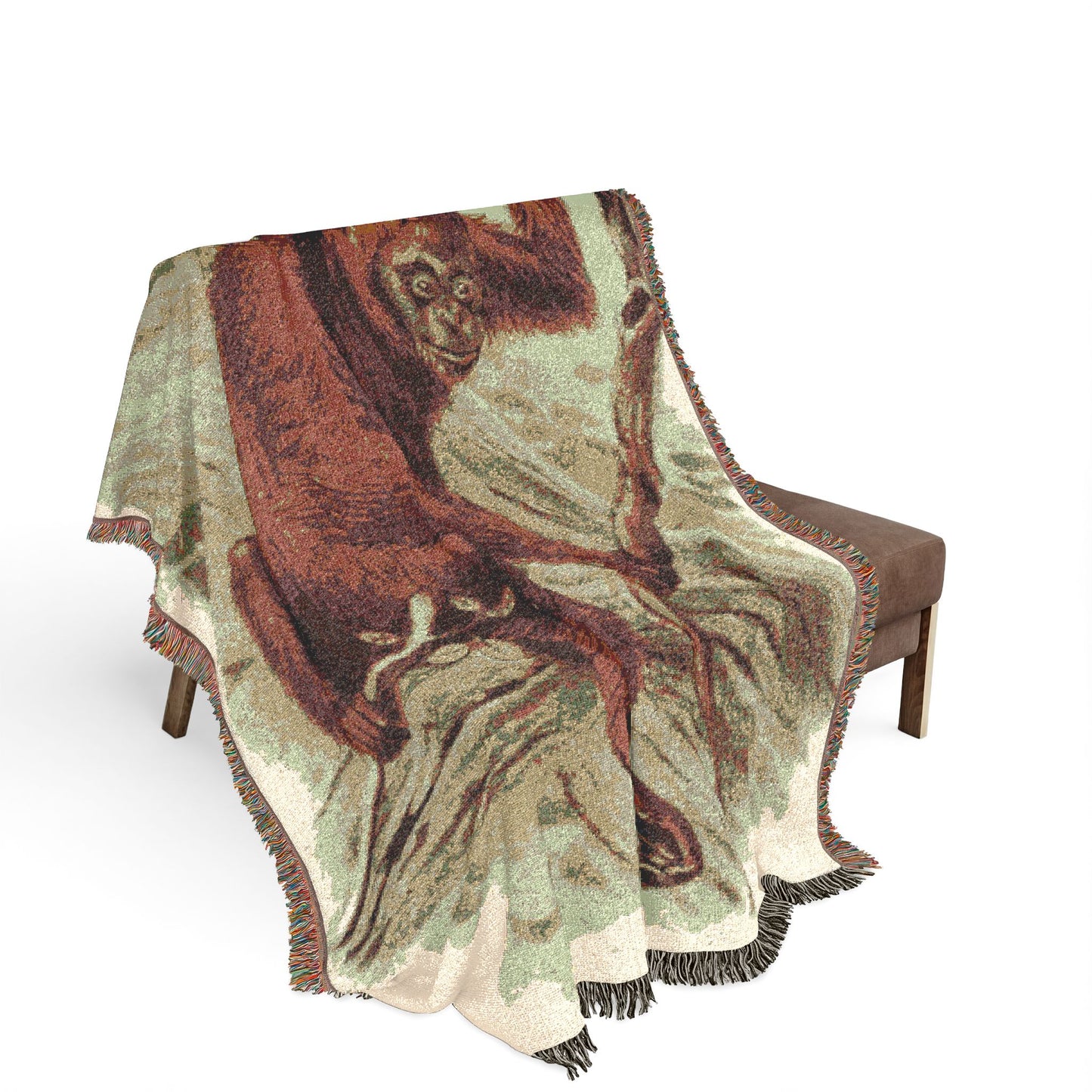 Sloth Woven Blanket – Cozy Tropical Animal Throw