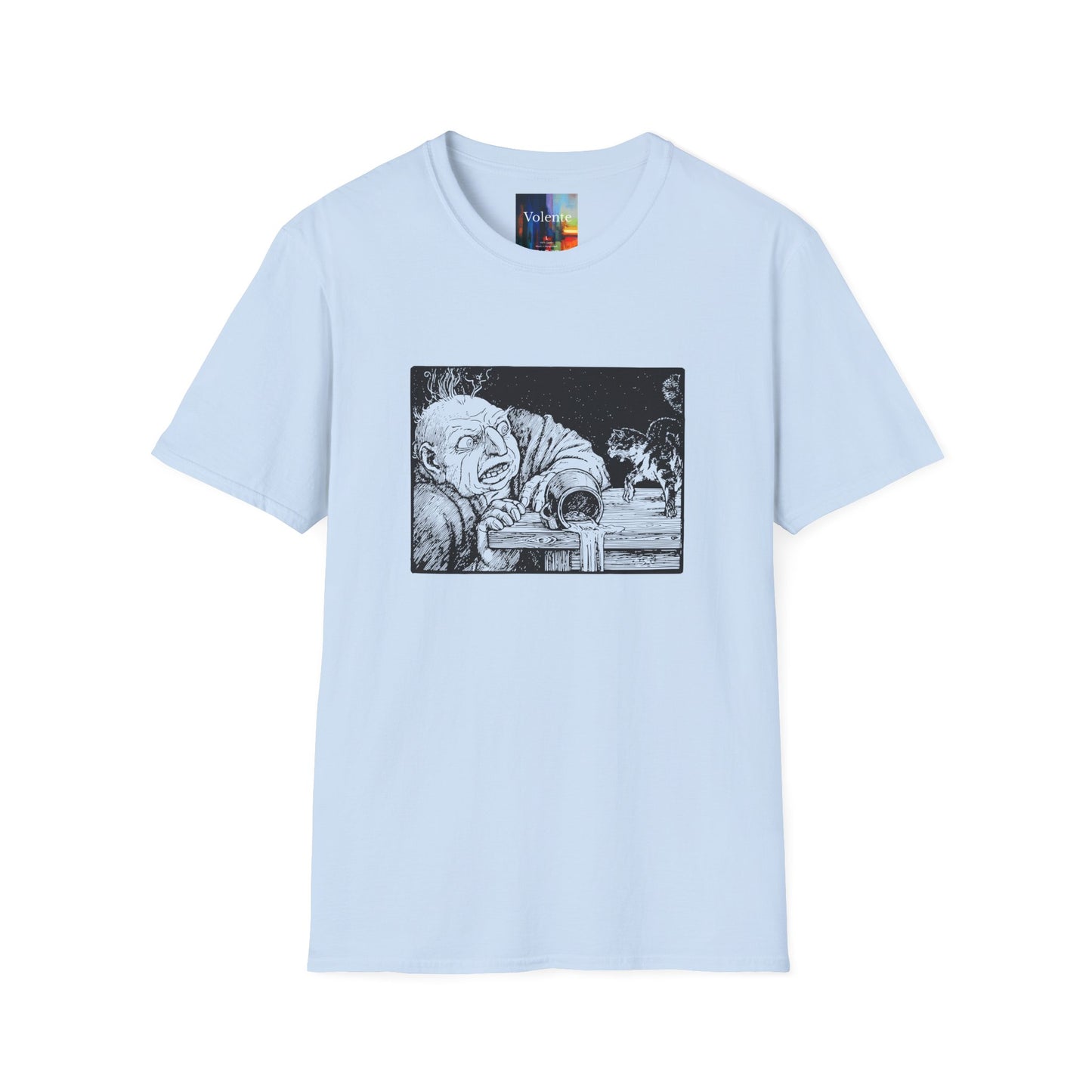 Creepy Vintage Ghoul Illustration T-Shirt – Horror Art Tee