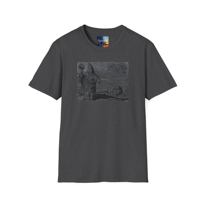 Vintage Alchemy Art Tee — Sun & Moon Esoteric Illustration T-Shirt