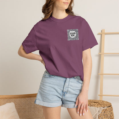 Custom Embroidered T-Shirt – Upload Your Design (3 Colors Max)