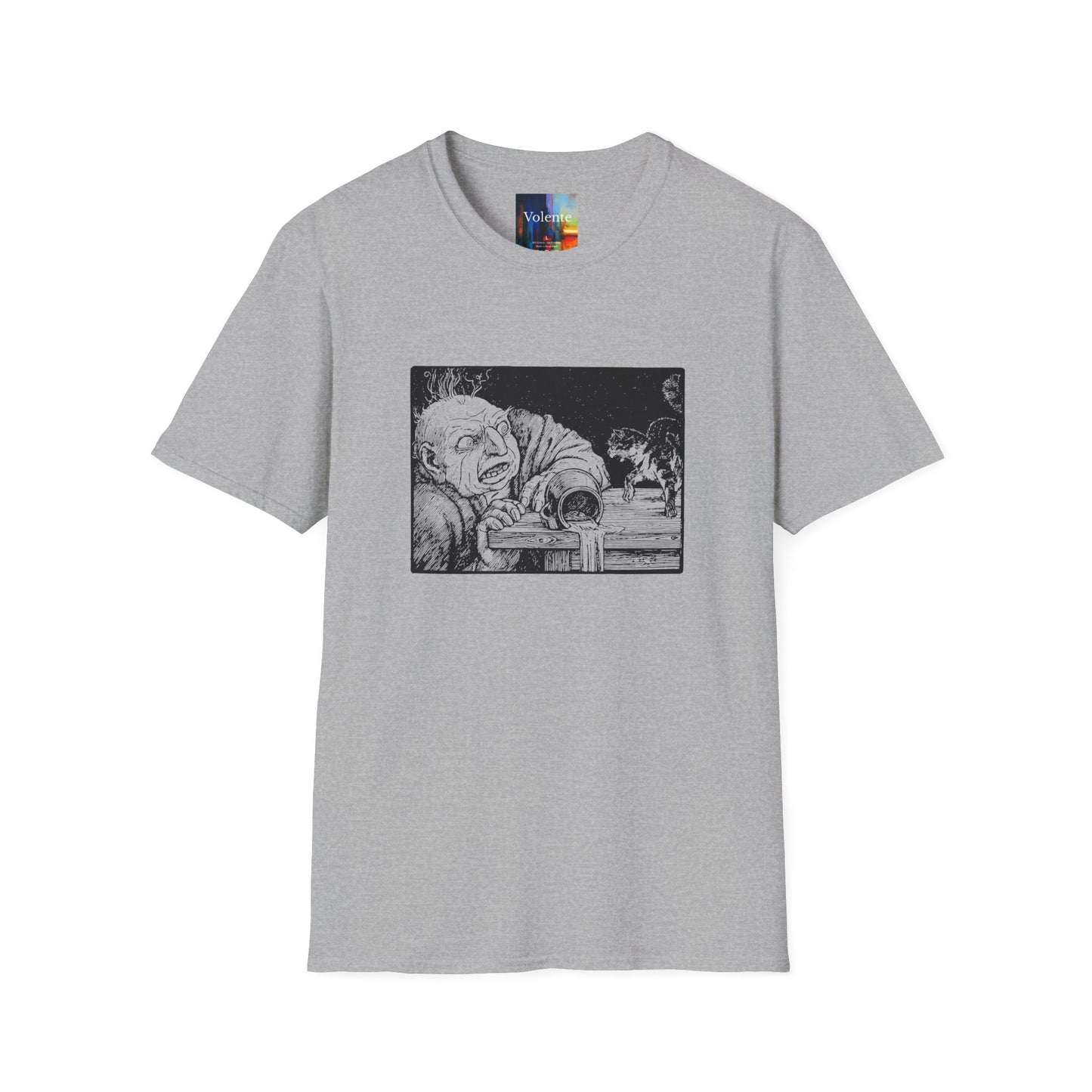 Creepy Vintage Ghoul Illustration T-Shirt – Horror Art Tee