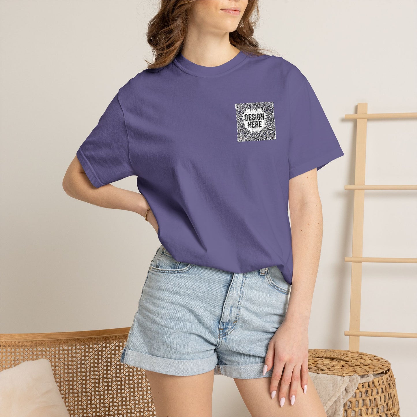Custom Embroidered T-Shirt – Upload Your Design (3 Colors Max)