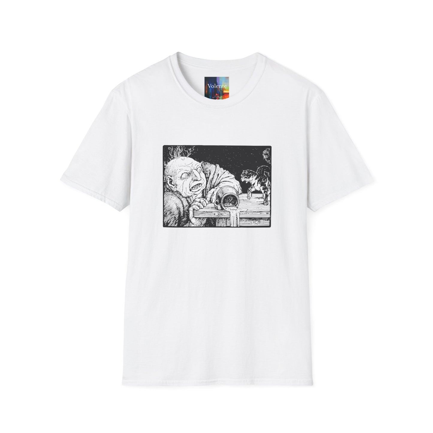 Creepy Vintage Ghoul Illustration T-Shirt – Horror Art Tee