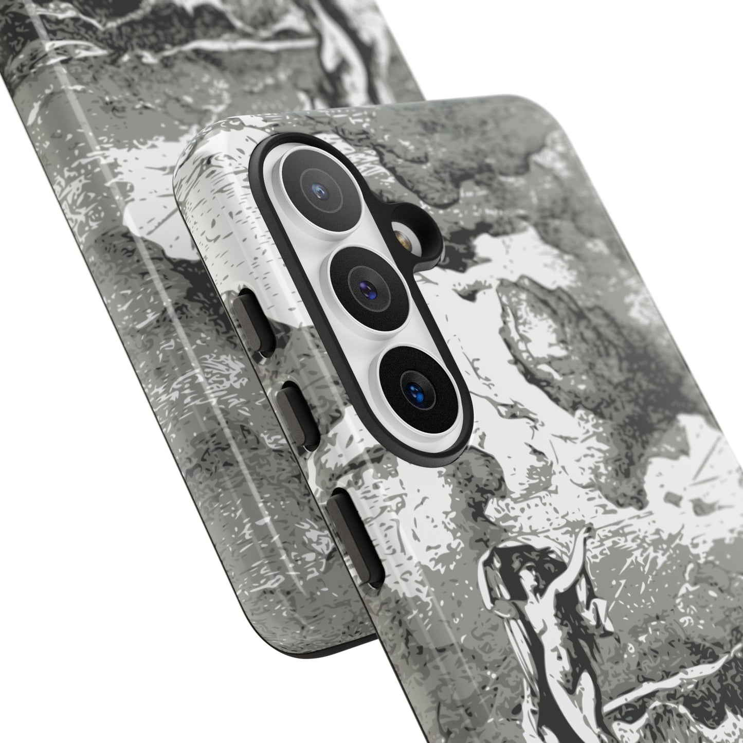Vintage Ocean Art Phone Case — Mythic Sea Illustration Tough Case