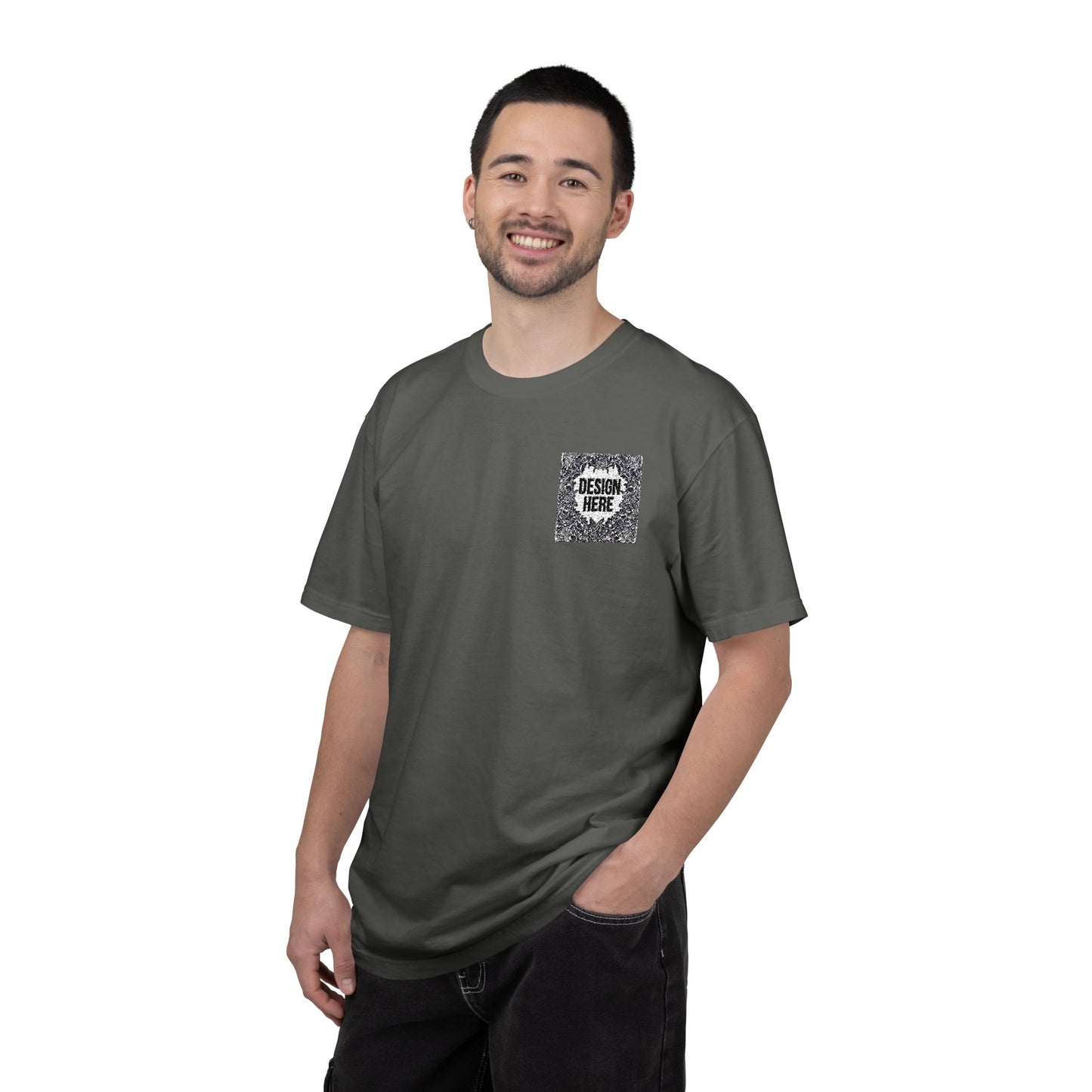 Custom Embroidered T-Shirt – Upload Your Design (3 Colors Max)