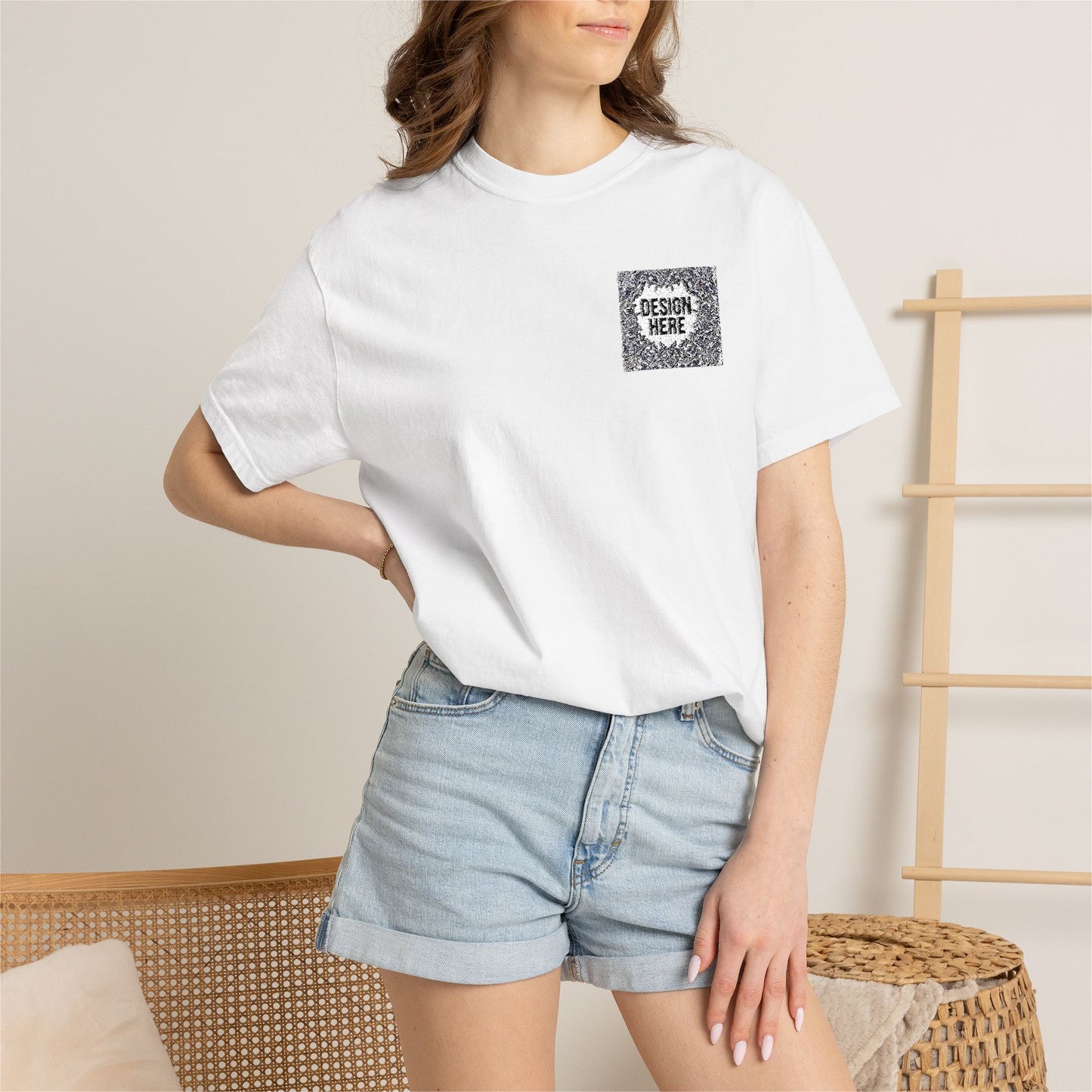 Custom Embroidered T-Shirt – Upload Your Design (3 Colors Max)