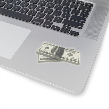 Money Stack Sticker — Realistic 100 Bill Kiss-Cut Decal