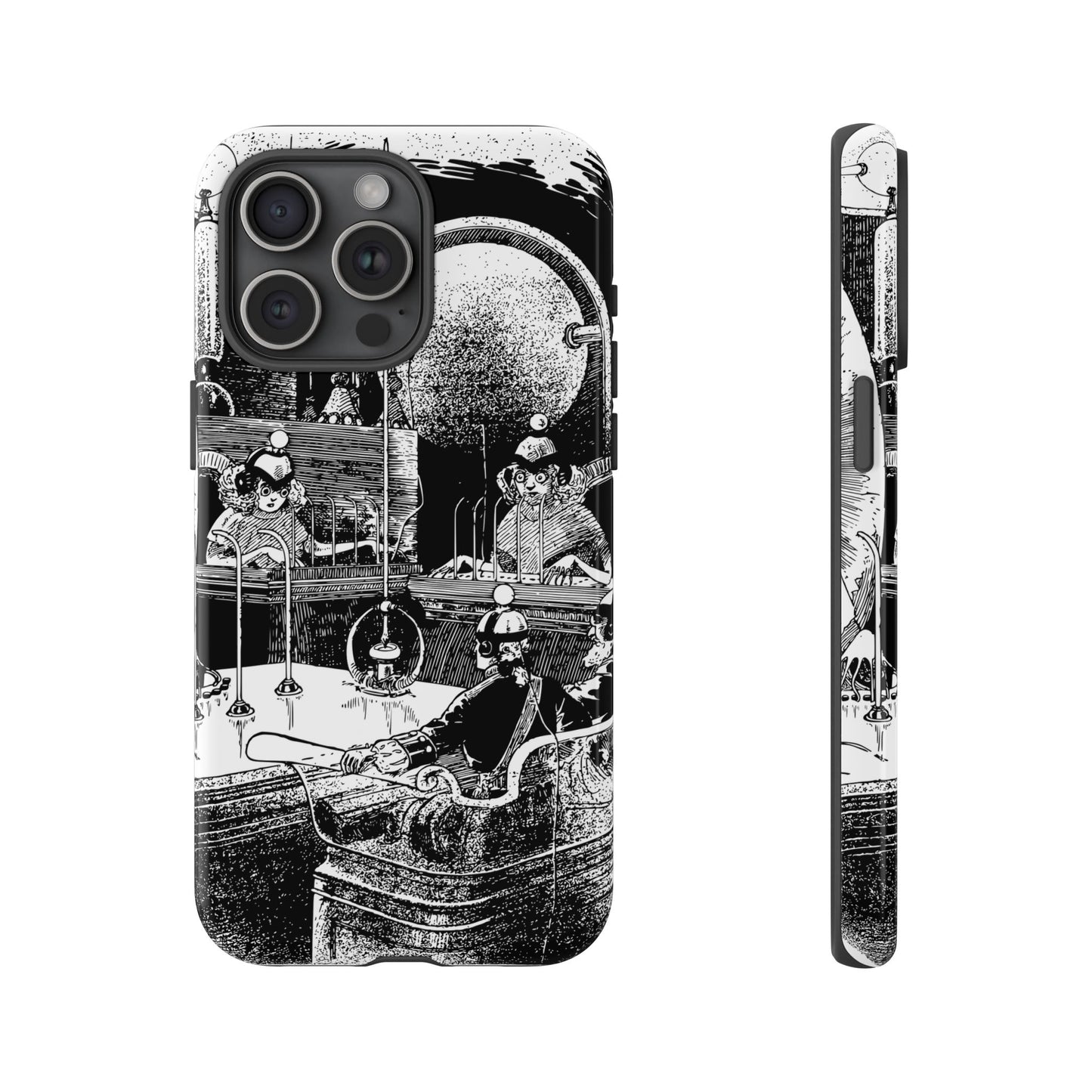 Phone Case — Vintage Steampunk Laboratory Illustration Tough Cases