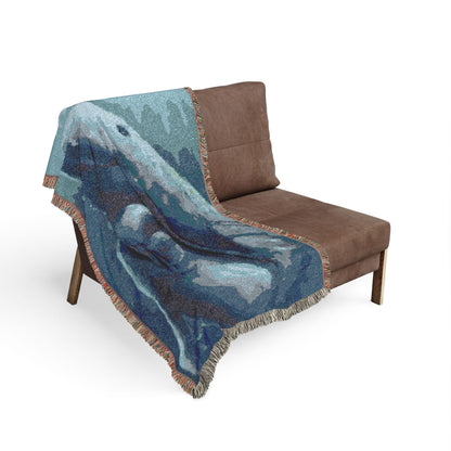 Manatee Ocean Woven Blanket – Marine Life Throw