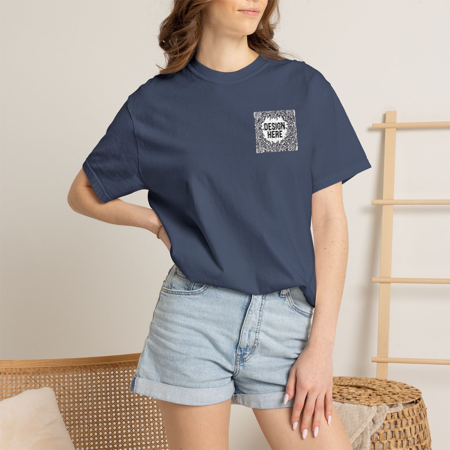 Custom Embroidered T-Shirt – Upload Your Design (3 Colors Max)