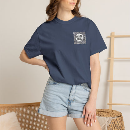 Custom Embroidered T-Shirt – Upload Your Design (3 Colors Max)