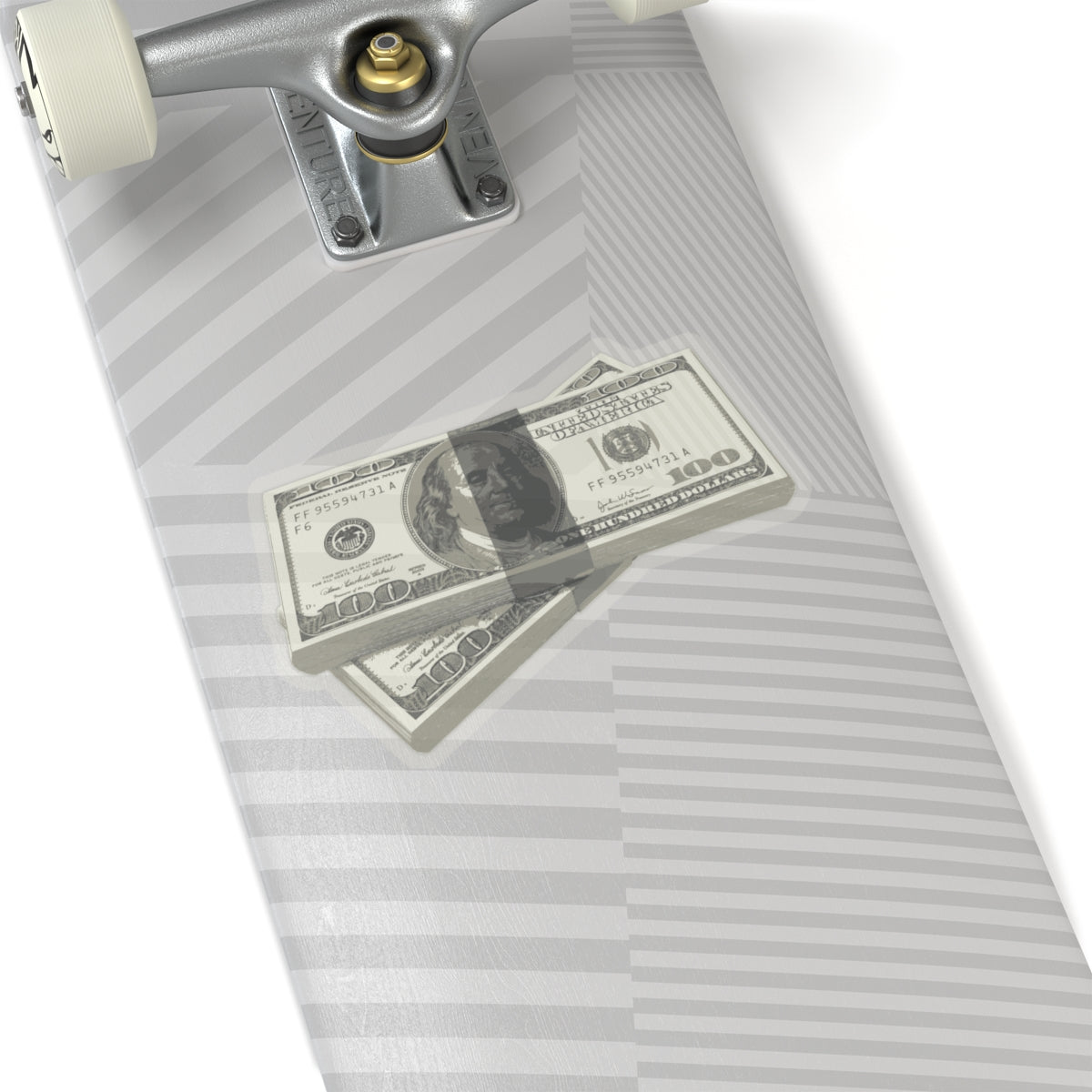 Money Stack Sticker — Realistic 100 Bill Kiss-Cut Decal