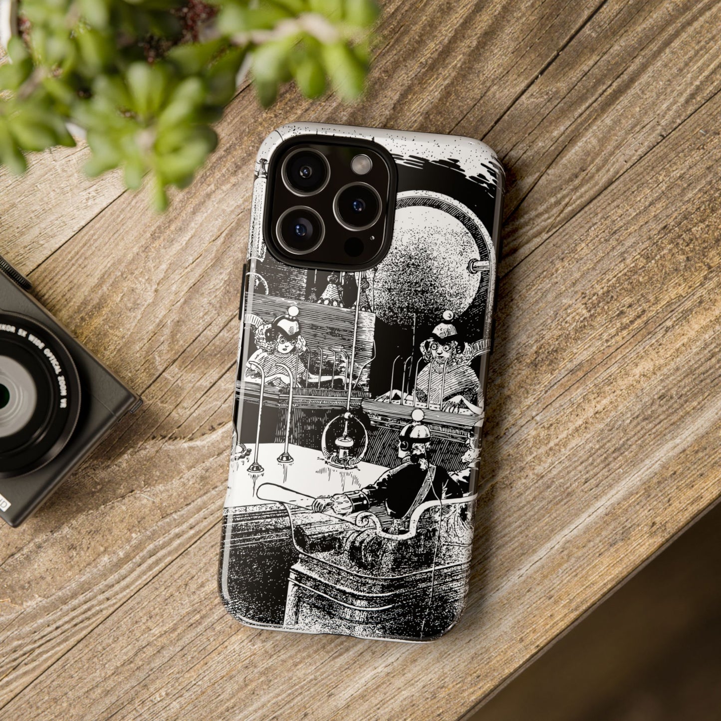 Phone Case — Vintage Steampunk Laboratory Illustration Tough Cases