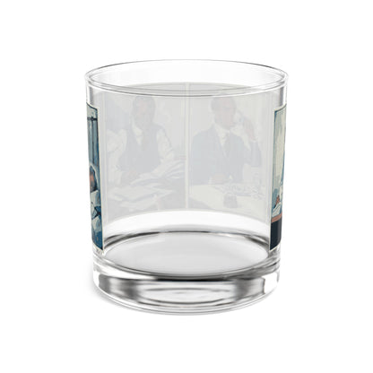 Vintage Gentleman Illustration Rocks Glass — 10 oz Whiskey Tumbler