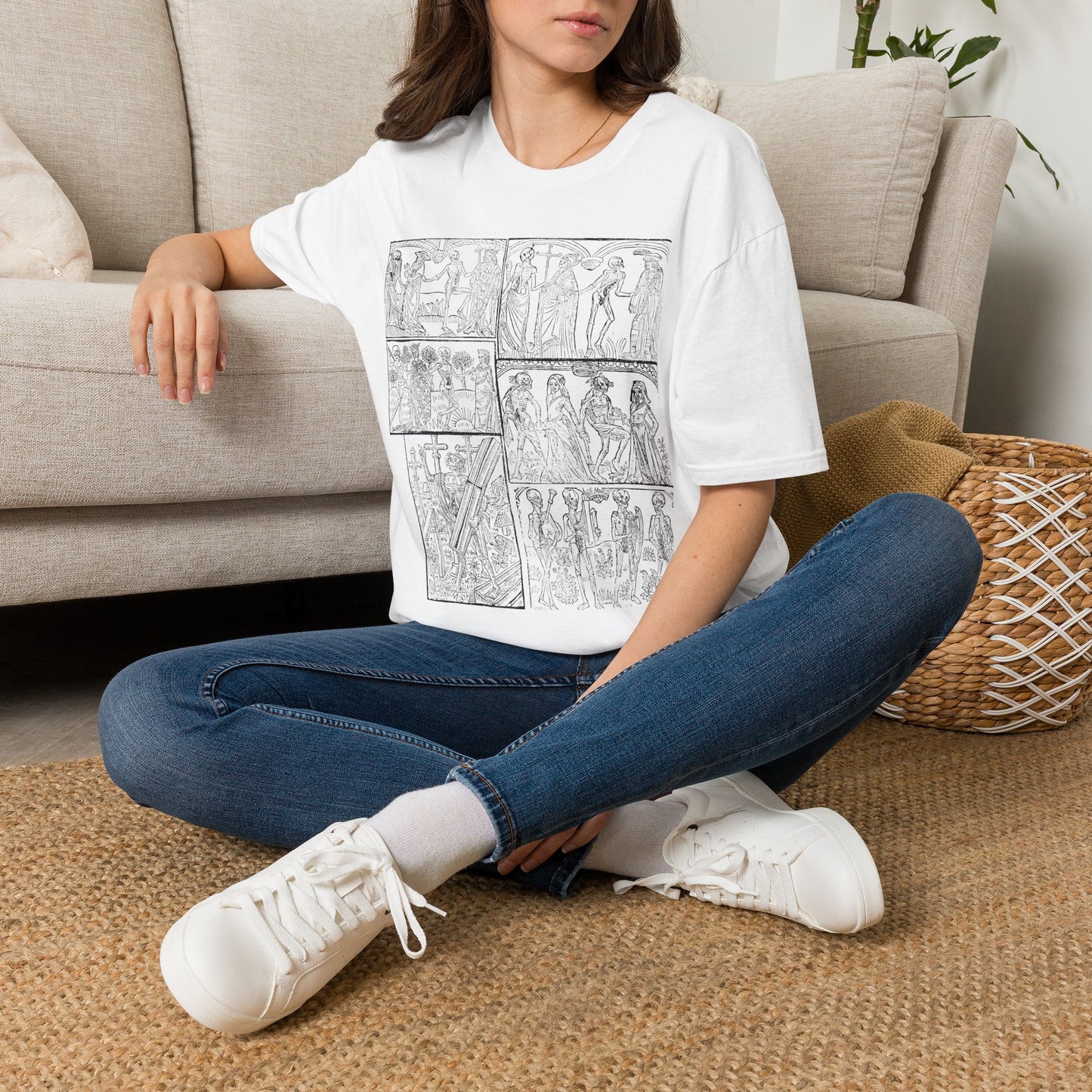 Ancient Greek Comic Panel T-Shirt — Classical Myth Sketch Art