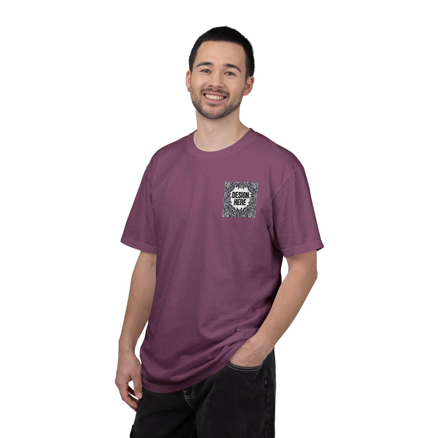 Custom Embroidered T-Shirt – Upload Your Design (3 Colors Max)