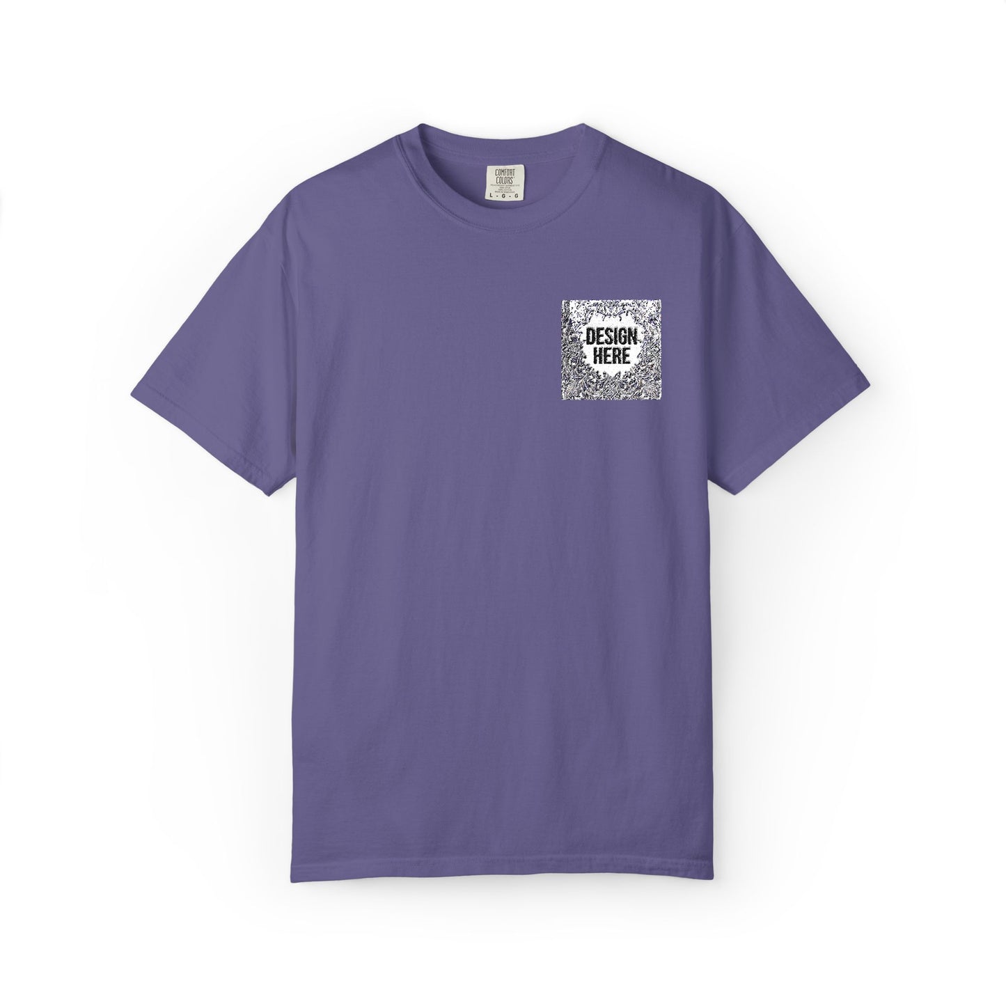 Custom Embroidered T-Shirt – Upload Your Design (3 Colors Max)