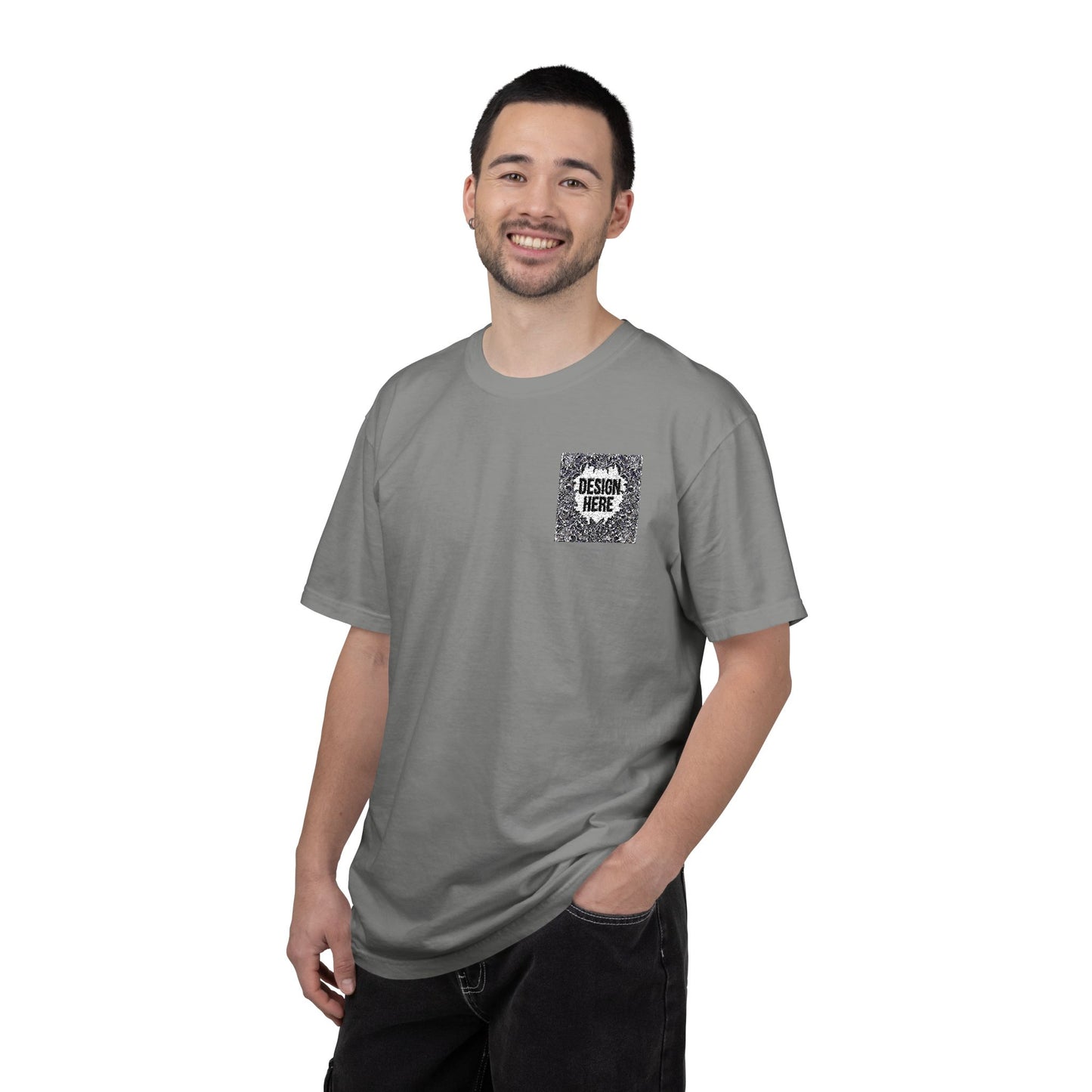 Custom Embroidered T-Shirt – Upload Your Design (3 Colors Max)