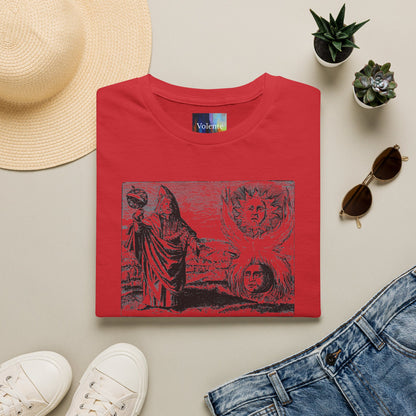 Vintage Alchemy Art Tee — Sun & Moon Esoteric Illustration T-Shirt
