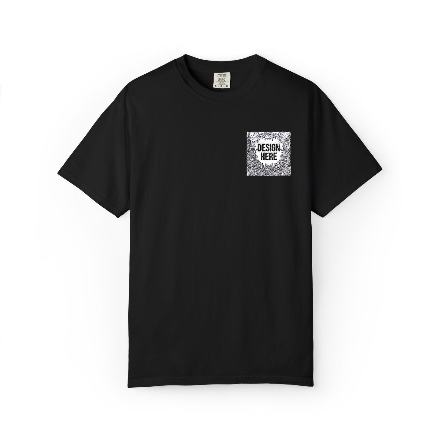 Custom Embroidered T-Shirt – Upload Your Design (3 Colors Max)