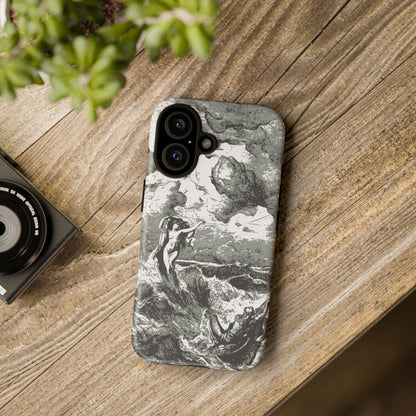 Vintage Ocean Art Phone Case — Mythic Sea Illustration Tough Case