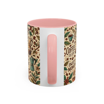 Coffee Mug — "Brew Happy" Ceramic Accent Mug (11/15 oz)