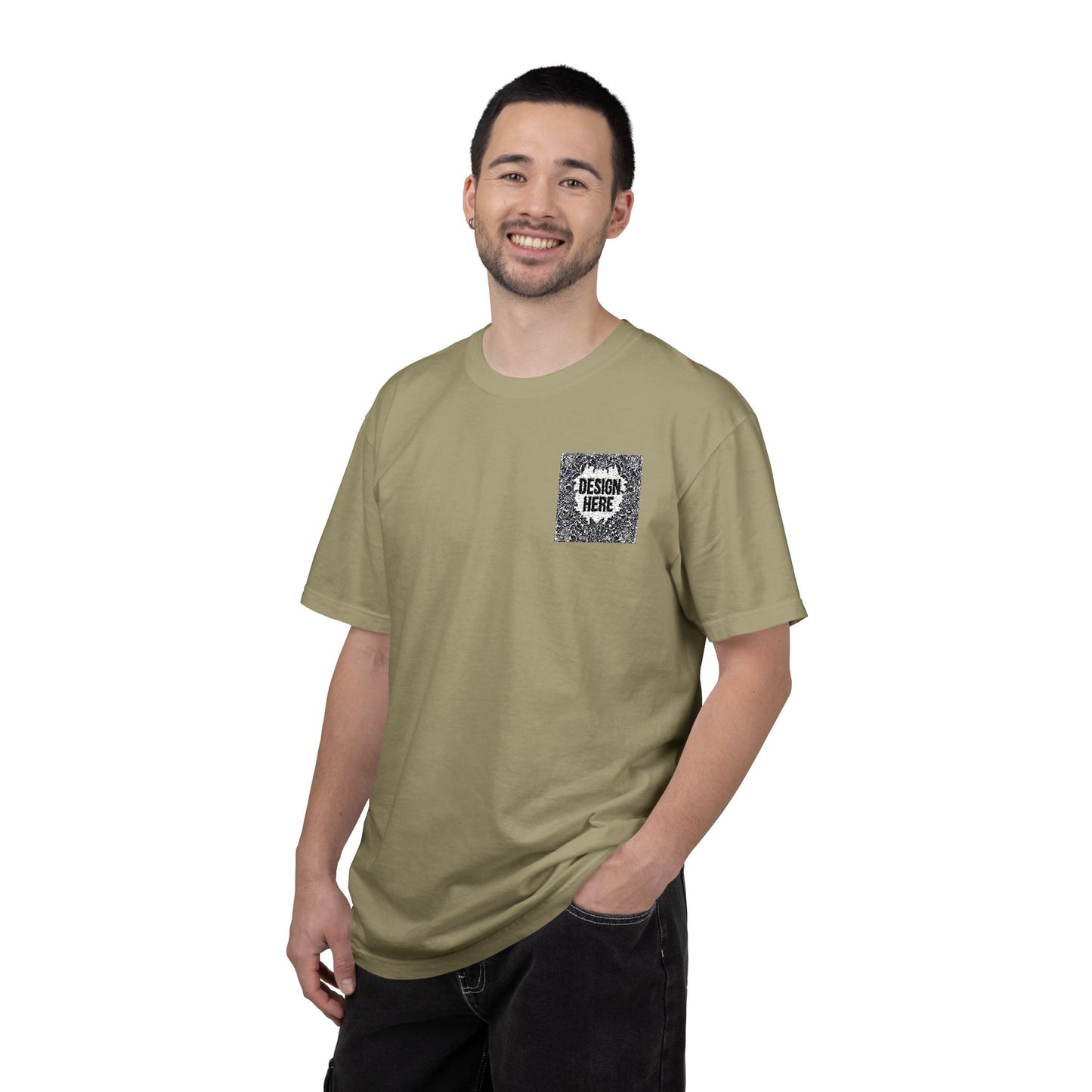 Custom Embroidered T-Shirt – Upload Your Design (3 Colors Max)