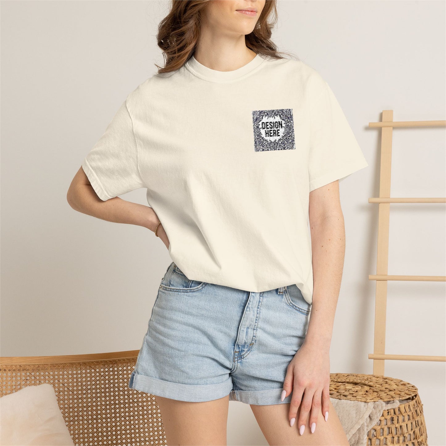 Custom Embroidered T-Shirt – Upload Your Design (3 Colors Max)