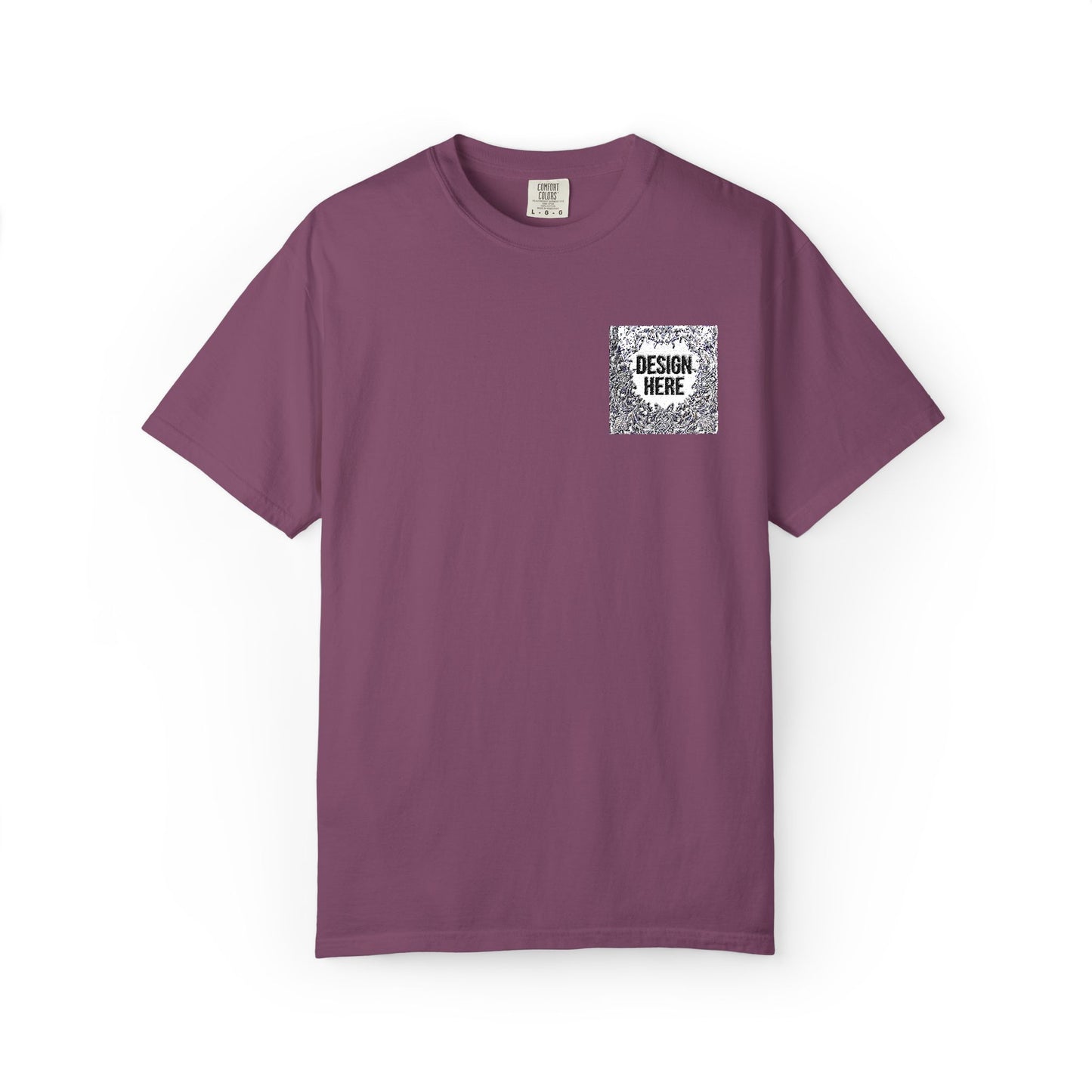 Custom Embroidered T-Shirt – Upload Your Design (3 Colors Max)