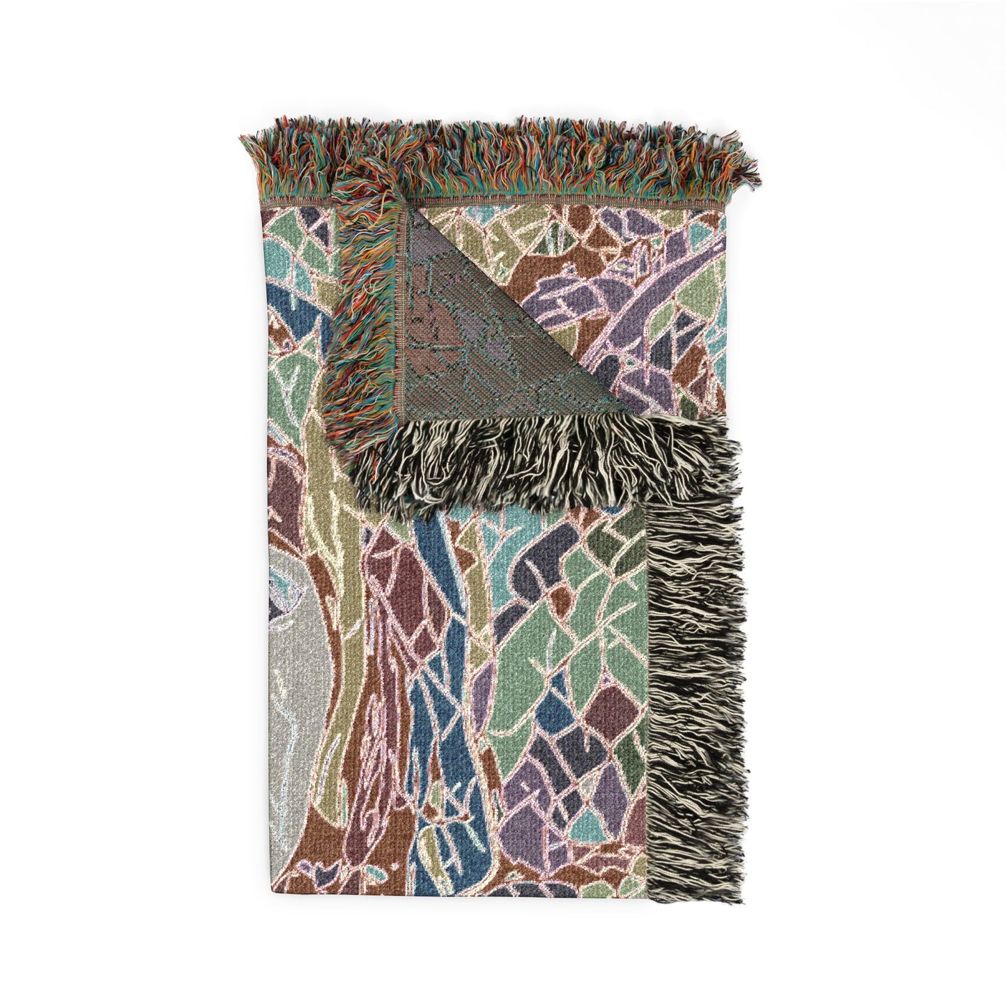 Abstract Paisley Woven Blanket — Bohemian Decorative Throw