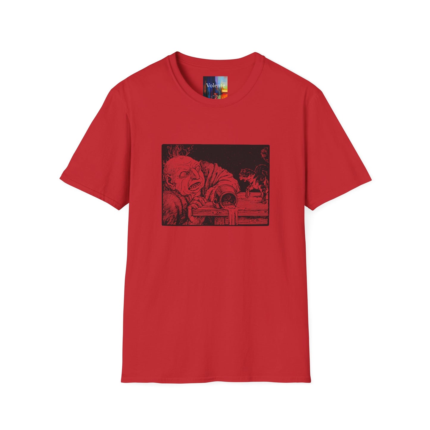 Creepy Vintage Ghoul Illustration T-Shirt – Horror Art Tee