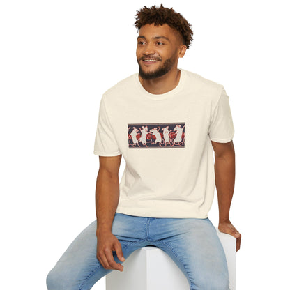 Dancing Rats Graphic T-Shirt — Vintage Folk Art Rodent Design