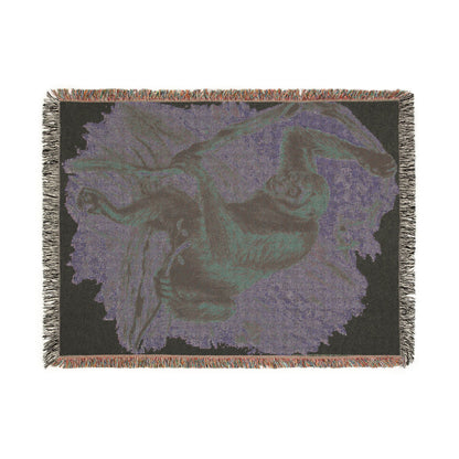 Sloth Woven Blanket – Cozy Tropical Animal Throw