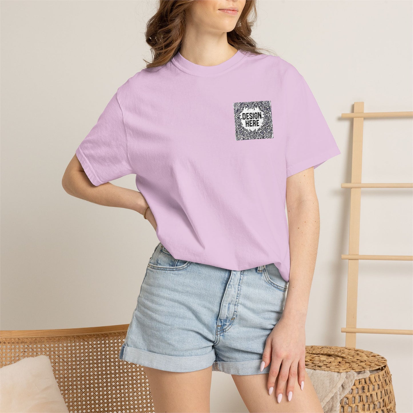 Custom Embroidered T-Shirt – Upload Your Design (3 Colors Max)