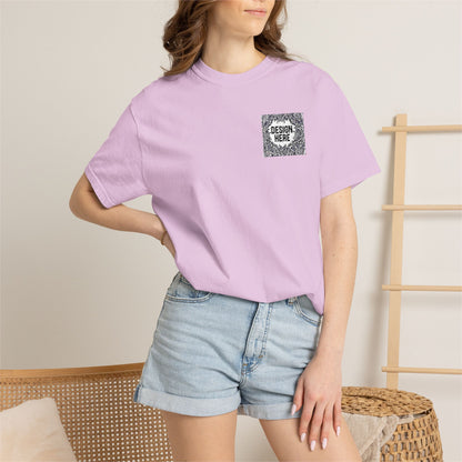 Custom Embroidered T-Shirt – Upload Your Design (3 Colors Max)