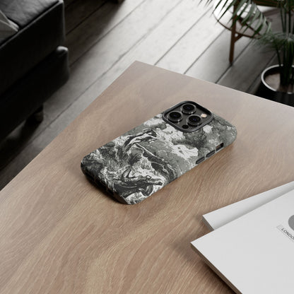 Vintage Ocean Art Phone Case — Mythic Sea Illustration Tough Case