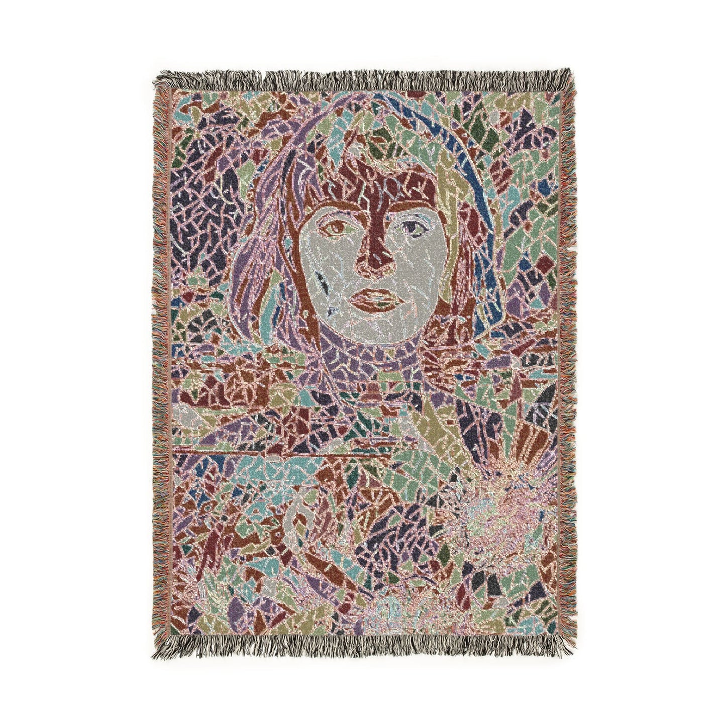 Abstract Paisley Woven Blanket — Bohemian Decorative Throw