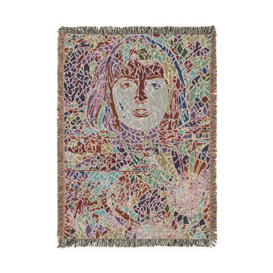 Abstract Paisley Woven Blanket — Bohemian Decorative Throw